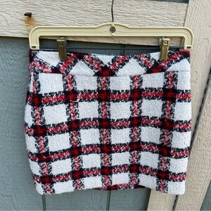 Endless Rose Red and Black Plaid Mini Skirt